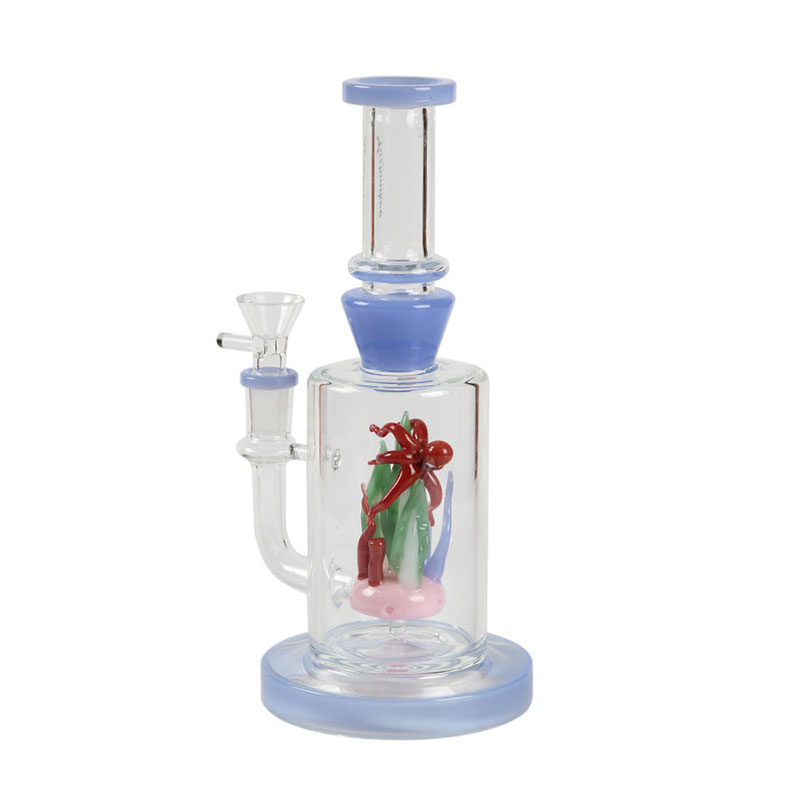 Borosilicate Glass Bong Wholesale Factory Colorful Glass Smoking Beaker Water Smoking Pipe