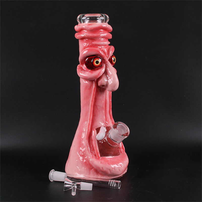 Glass bong 12inch Wholesale Factory 3D Animals Patterns High Quality Water Smoking Pipe