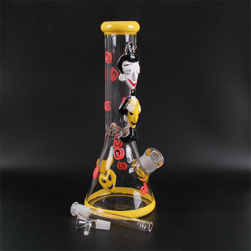 Glass bong 12inch Wholesale Factory 3D Animals Patterns High Quality Water Smoking Pipe