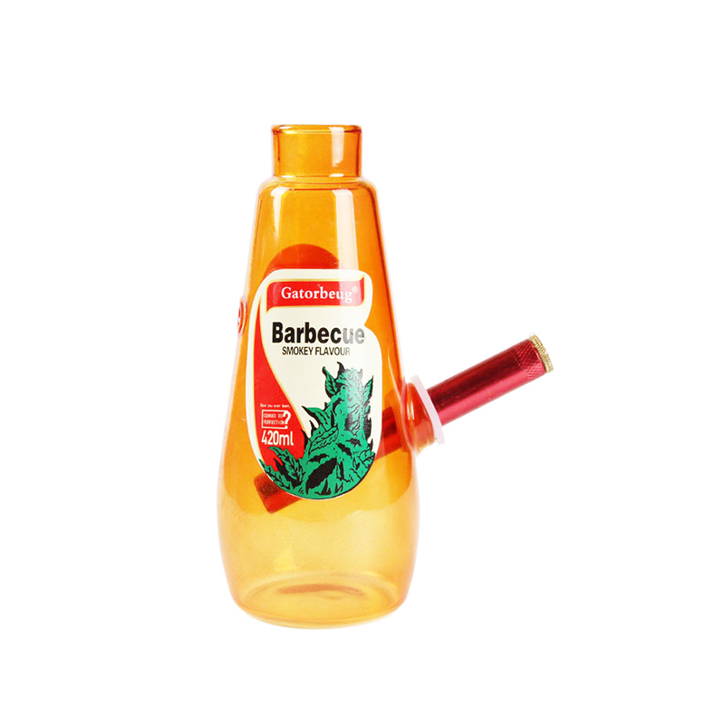 Barbecue Bottle Glass Bong Wholesale Factory Colorful Glass Smoking Beaker GATORBEUG Water Smoking Pipe