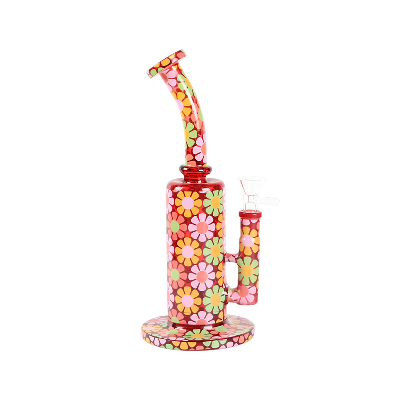 Borosilicate Glass Bong Wholesale Factory Colorful Glass Smoking Beaker Water Smoking Pipe