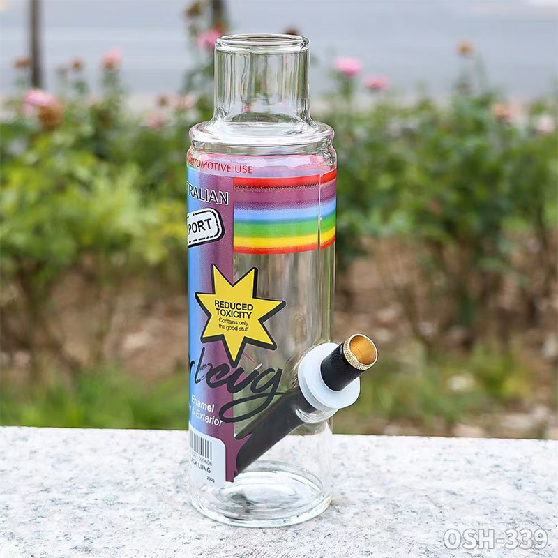 Beverage Bottle Glass Bong Wholesale Factory Colorful Glass Smoking Beaker Water Smoking Pipe