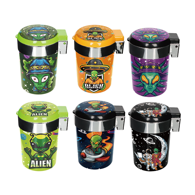 Plastic Car Ashtray With LED Lights Mix Designs OEM CUSTOM