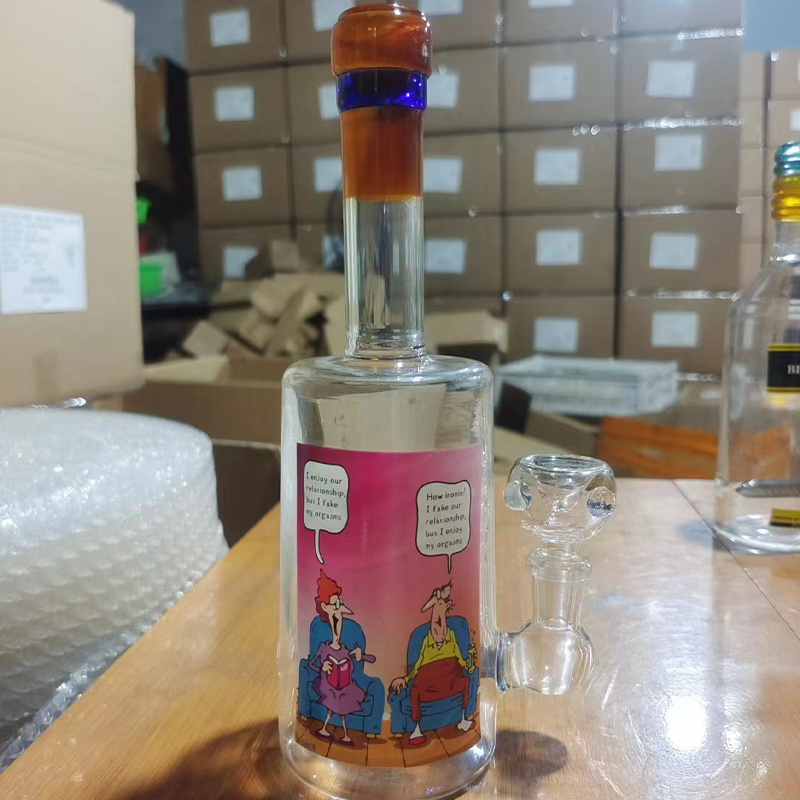 Beer Whisky Glass Bong Wholesale Factory Colorful Glass Smoking Beaker Water Smoking Pipe