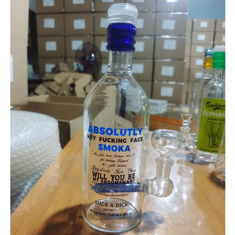Beer Whisky Glass Bong Wholesale Factory Colorful Glass Smoking Beaker Water Smoking Pipe