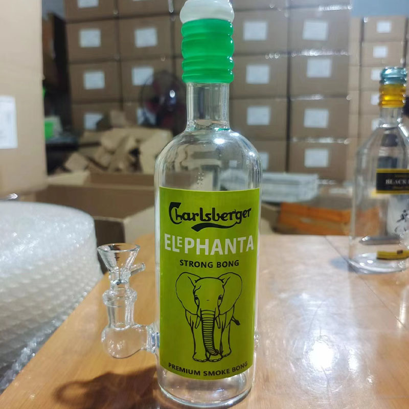 Beer Whisky Glass Bong Wholesale Factory Colorful Glass Smoking Beaker Water Smoking Pipe