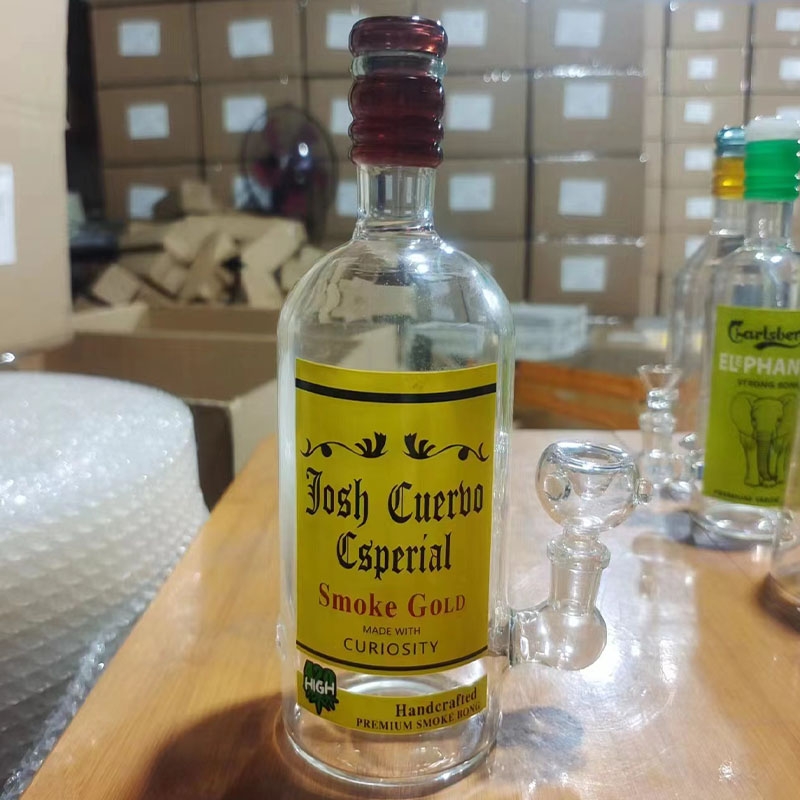 Beer Whisky Glass Bong Wholesale Factory Colorful Glass Smoking Beaker Water Smoking Pipe