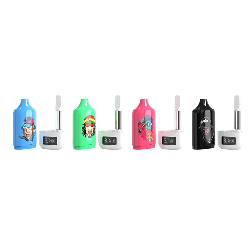Battery for CBD cartridge, 640 mAh, 510 thread, USB charger, Mix Color Accept OEM Custom