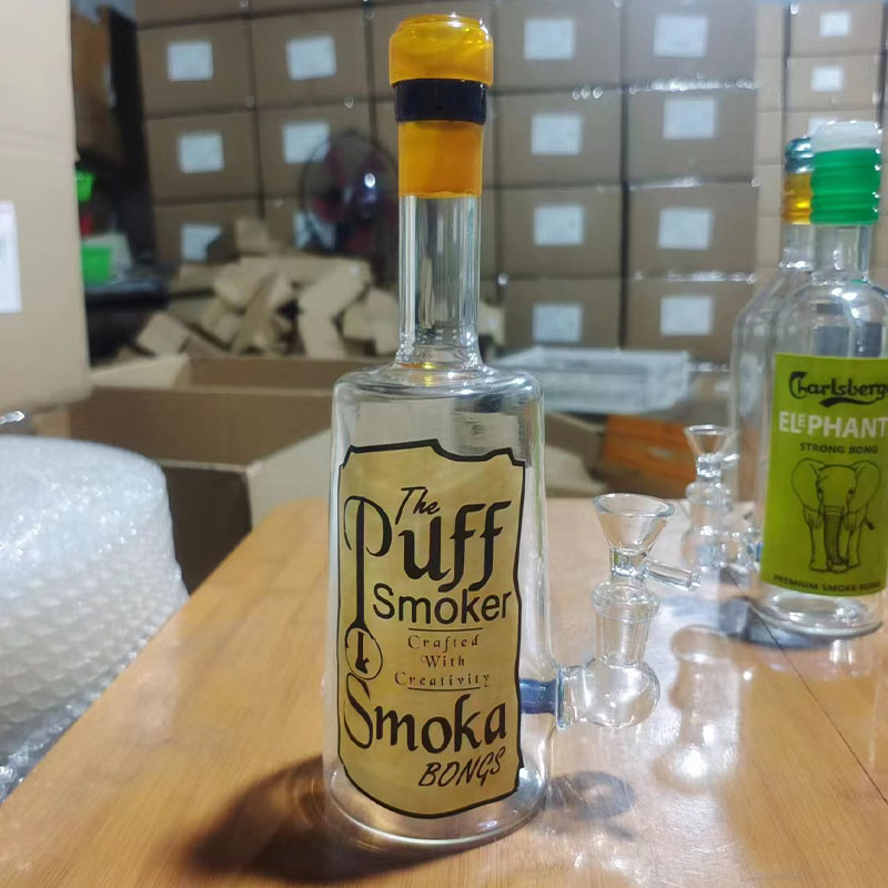 Beer Whisky Glass Bong Wholesale Factory Colorful Glass Smoking Beaker Water Smoking Pipe