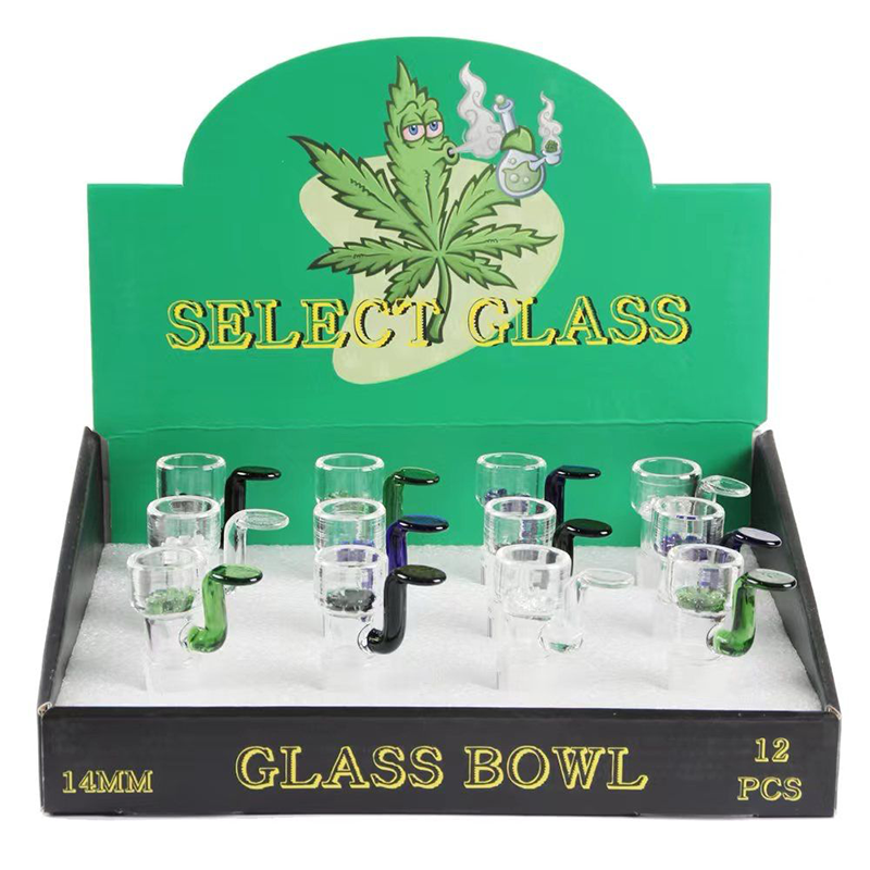 14mm Glass Bowl Bong Set Smoking Accessories Mix Designs