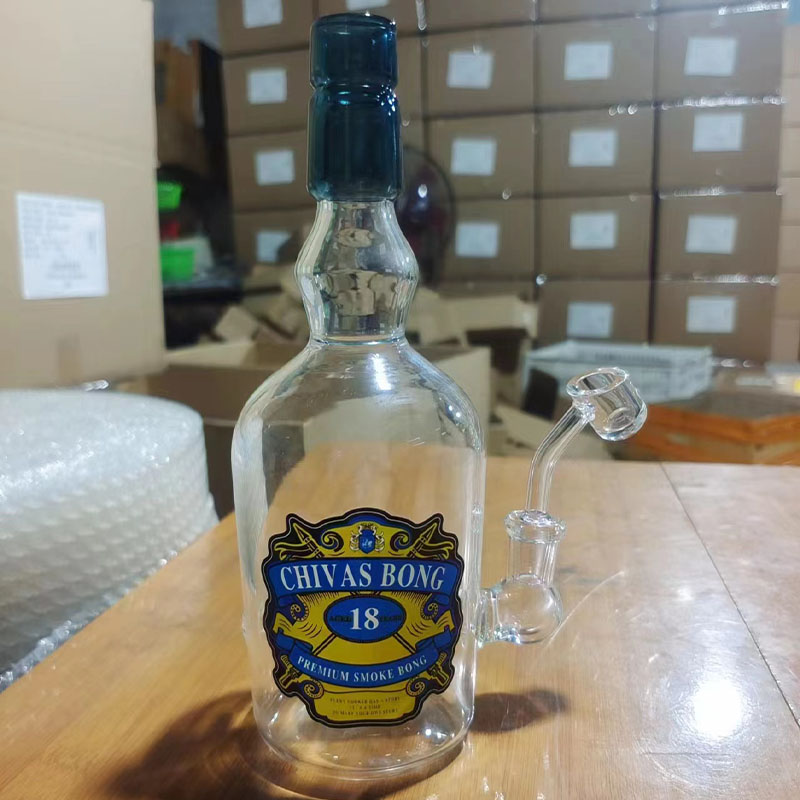 Beer Whisky Glass Bong Wholesale Factory Colorful Glass Smoking Beaker Water Smoking Pipe