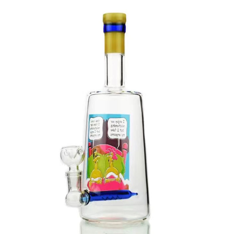 Beer Whisky Glass Bong Wholesale Factory Colorful Glass Smoking Beaker Water Smoking Pipe