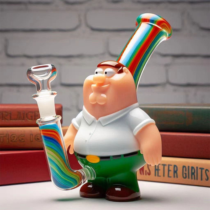 Glass bong Man Shaped Wholesale Factory Colorful Glass Smoking Beaker Water Smoking Pipe