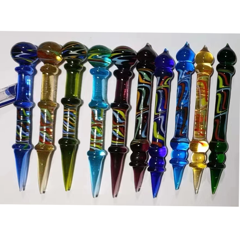 Glass Dabbers Tool Smoking Accessories Set Mix Designs OEM Custom