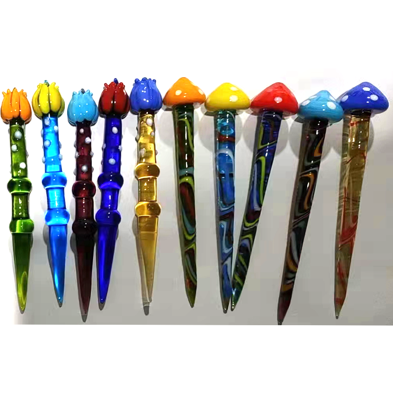 Glass Dabbers Tool Smoking Accessories Set Mix Designs OEM Custom
