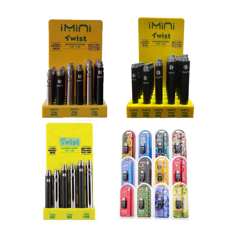 Battery for CBD cartridge, 640 mAh, 510 thread, USB charger, Mix Color Accept OEM Custom