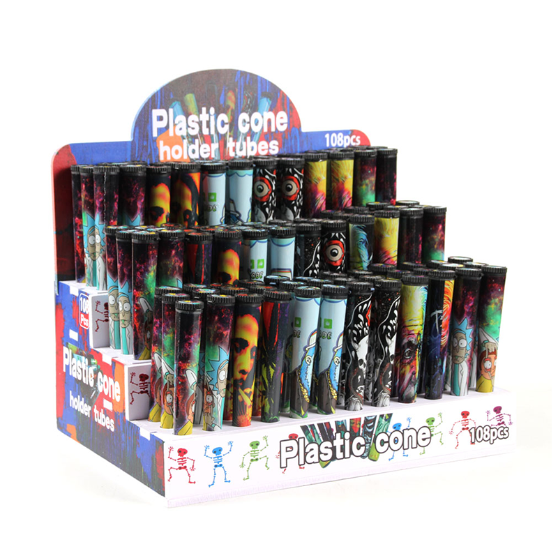 Plastic Cone Tube Holder Smoking Cigarette Container Rolling Paper Joint