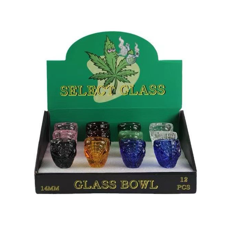 14mm Glass Bowl Bong Set Smoking Accessories Mix Designs
