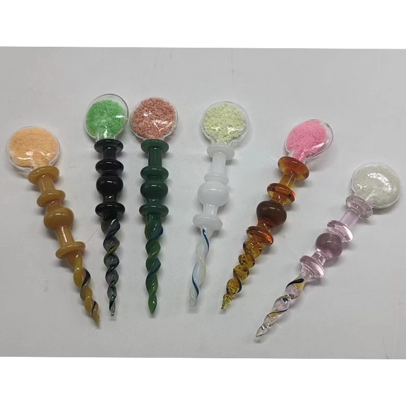 Glass Dabbers Tool Smoking Accessories Set Mix Designs OEM Custom