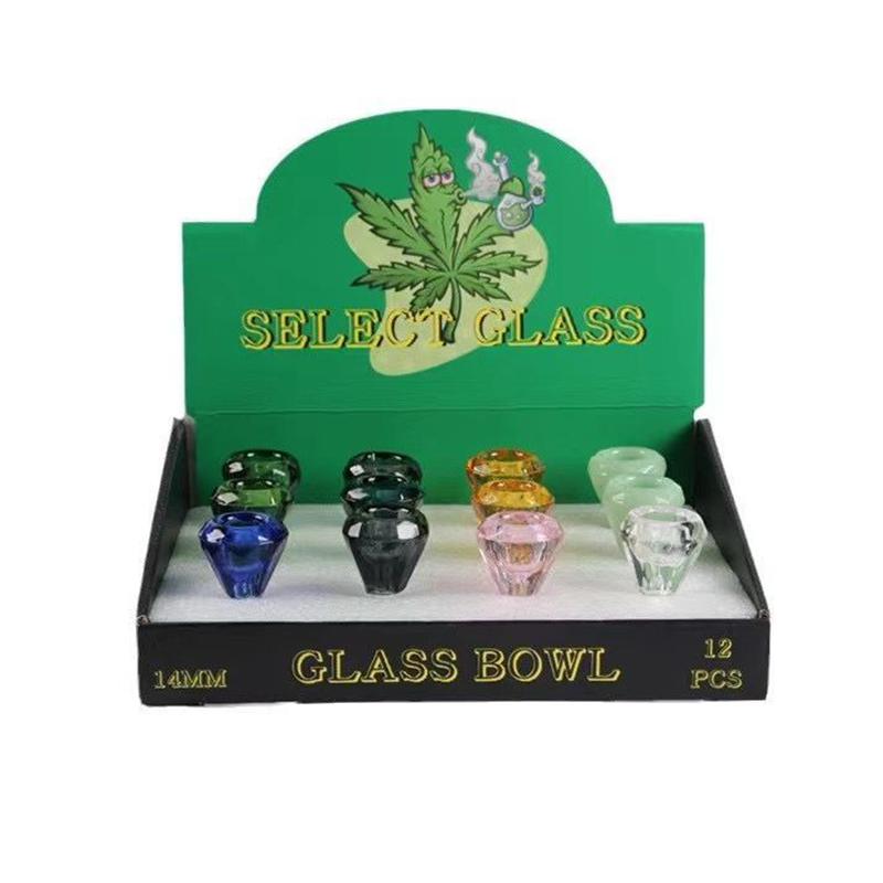 14mm Glass Bowl Bong Set Smoking Accessories Mix Designs