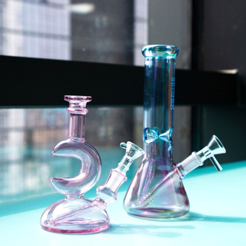 Borosilicate Glass bong Water Smoking Pipe OEM Custom
