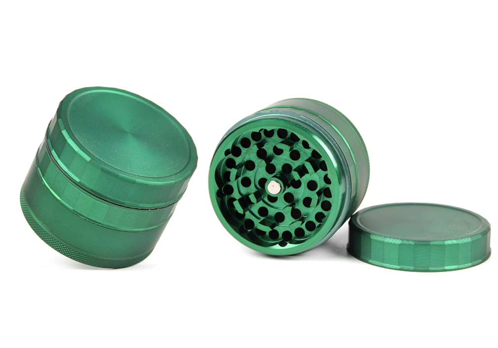 1010_70655MM Aluminium Herb Grinder 4 Parts Rubber Printing Weed/Tobacco Grinder Smoking Accessories