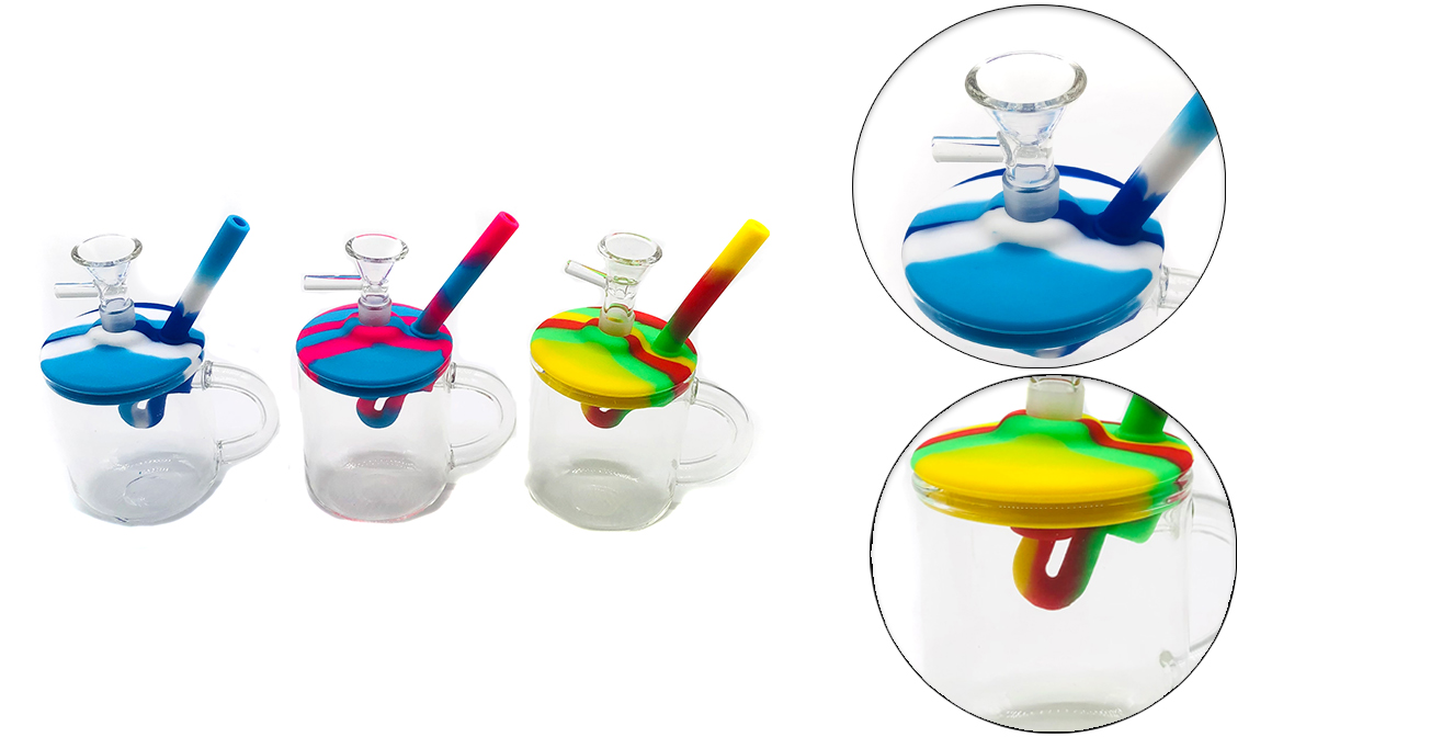 1315_672-恢复的Silicone&Glass Smoking Bong Glass Bowl Cup Type Smoking Water Pipe Tobacco Smoking Accessories HN10