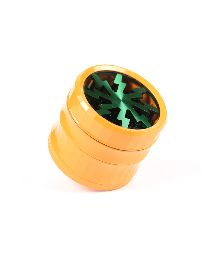 720_900 163MM Herb Grinder 4 Parts Orange Color Weed/Tobacco Grinder Smoking Accessories