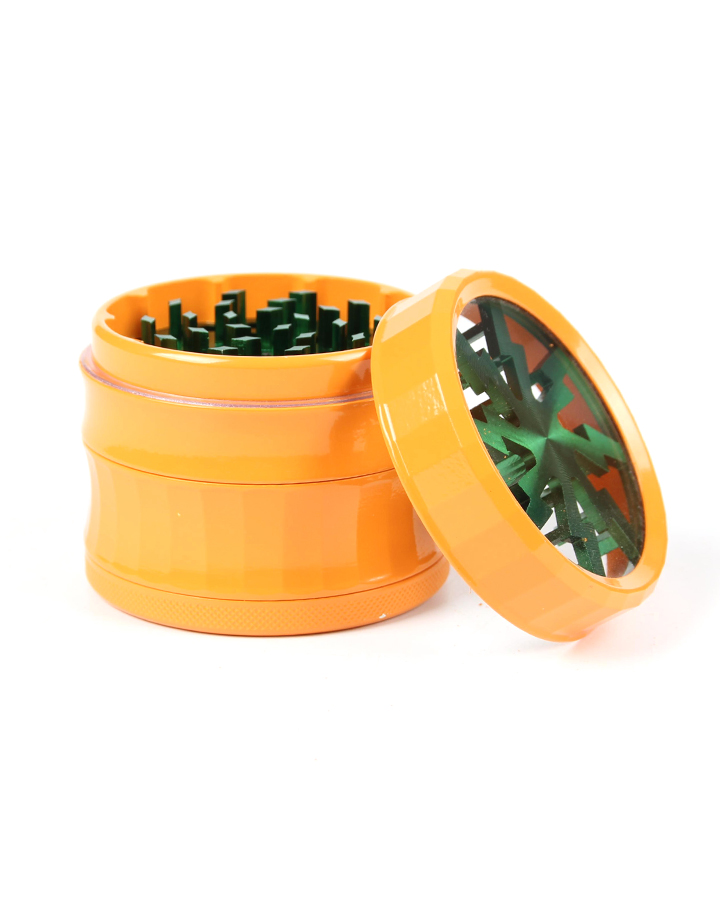 720_900 263MM Herb Grinder 4 Parts Orange Color Weed/Tobacco Grinder Smoking Accessories