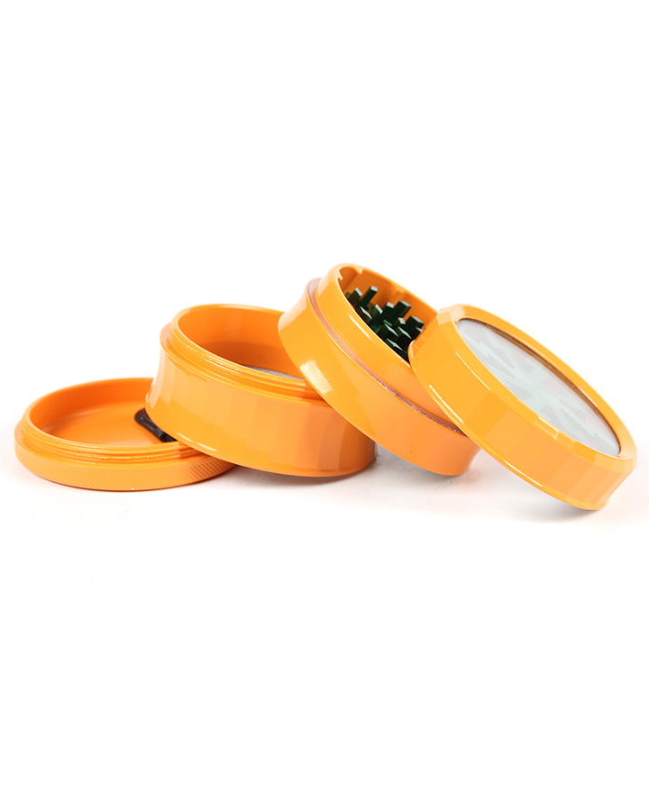 720_900 363MM Herb Grinder 4 Parts Orange Color Weed/Tobacco Grinder Smoking Accessories