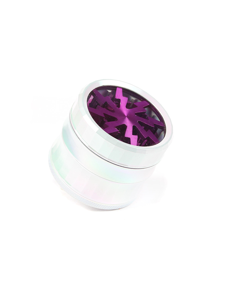 720_900 363MM Herb Grinder 4 Parts White Color Weed/Tobacco Grinder With Flash Window Smoking Accessories