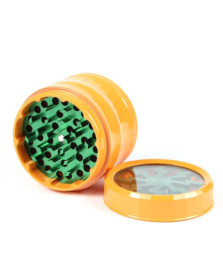 720_900 463MM Herb Grinder 4 Parts Orange Color Weed/Tobacco Grinder Smoking Accessories