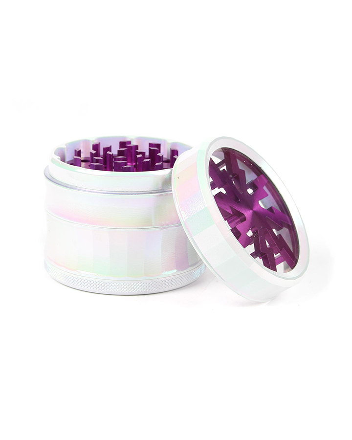720_900 463MM Herb Grinder 4 Parts White Color Weed/Tobacco Grinder With Flash Window Smoking Accessories