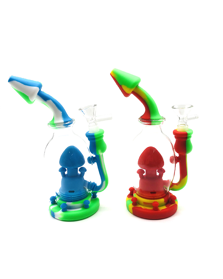 720_900-恢复的1Silicone&Glass Smoking Bong Glass Bowl Smoking Water Pipe Tobacco Smoking Accessories HN20