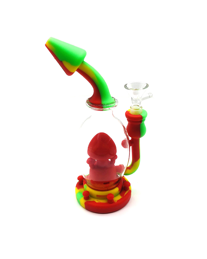 720_900-恢复的2Silicone&Glass Smoking Bong Glass Bowl Smoking Water Pipe Tobacco Smoking Accessories HN20