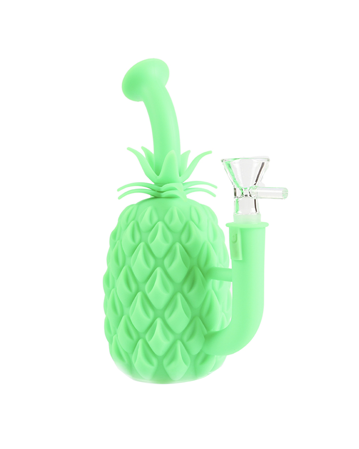 720_900-恢复的2Silicone Smoking Bong Glass Bowl Pinapple Type Smoking Water Pipe Tobacco Smoking Accessories HN09