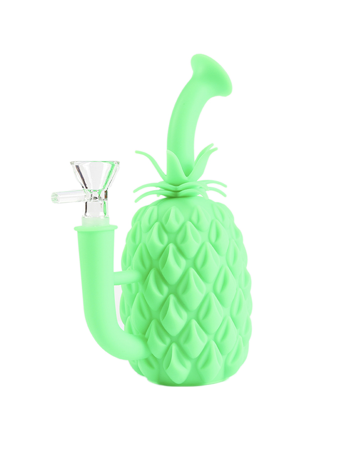 720_900-恢复的3Silicone Smoking Bong Glass Bowl Pinapple Type Smoking Water Pipe Tobacco Smoking Accessories HN09