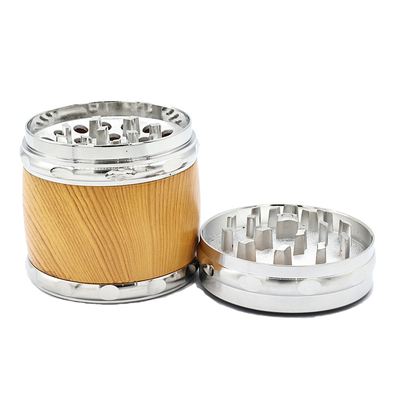 Rotary drum tobacco grinder
