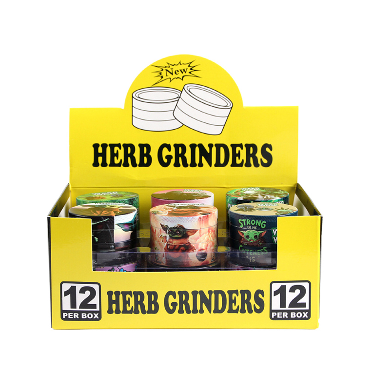 Cartoon-printed tabacco grinder