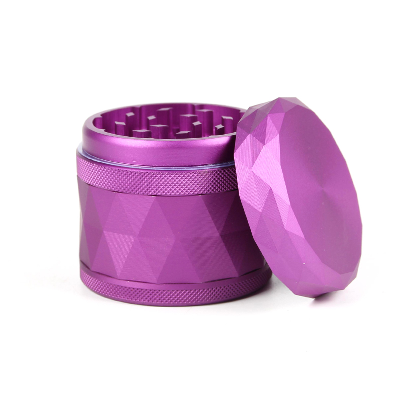 55MM Aluminium Herb Grinder 4 Parts Diamond Weed/Tobacco Grinder Smoking Accessories