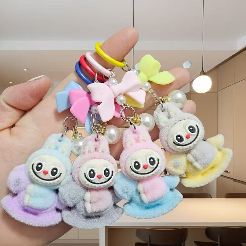 Labubu Keychain Good Quality Mix Designs OEM Custom