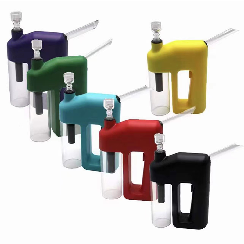 Electronic Glass Bong Water Smoking Pipe Mix Colors