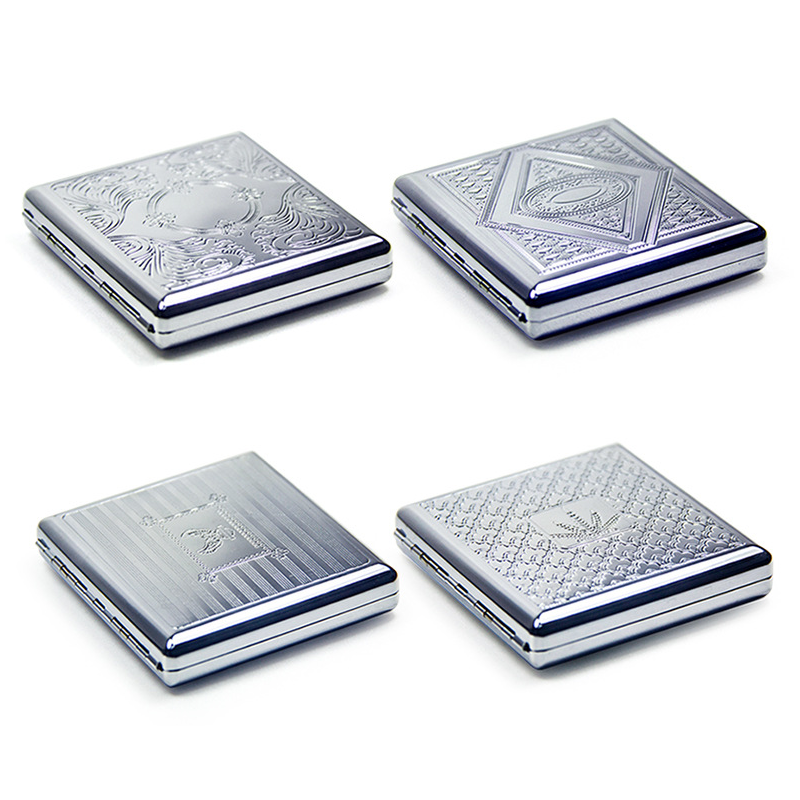Smoking Accessories 20PCS Tin Metal Cigarette Case With Metal Tape
