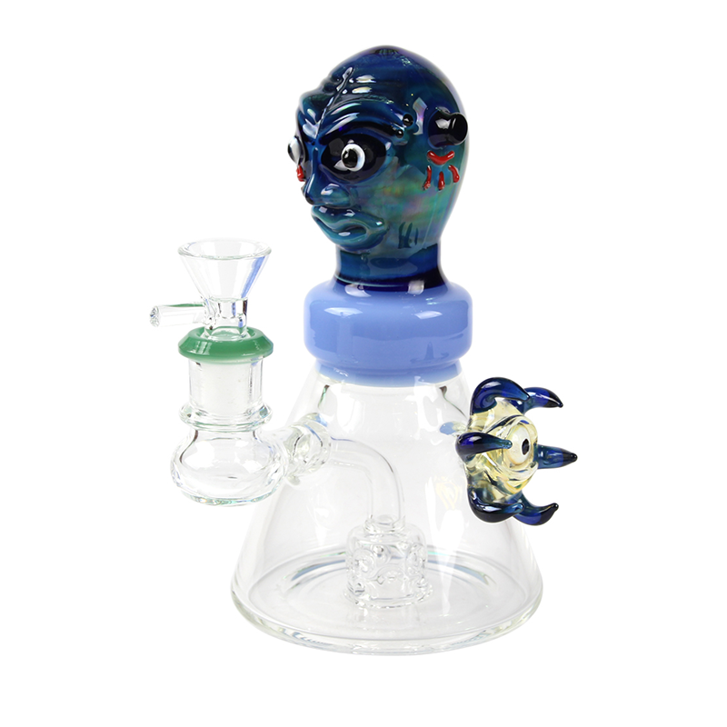 Green Monster Glass Bong Smoking Accessories Water Smoking Pipe 16cm Good Quality
