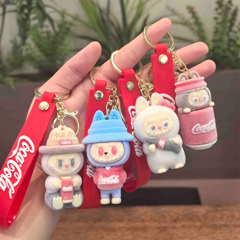 Labubu Keychain Good Quality Mix Designs OEM Custom