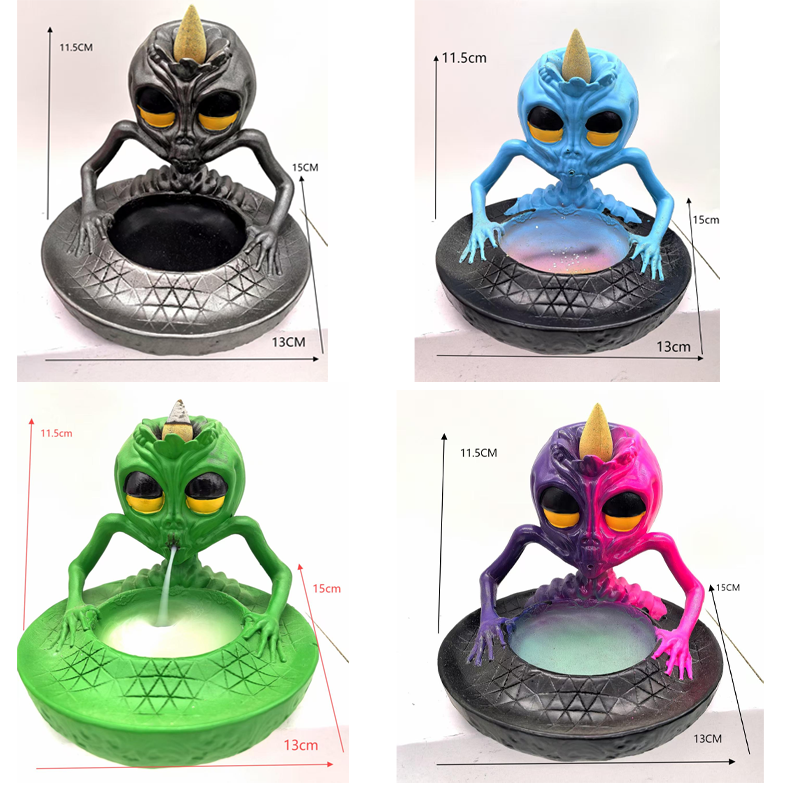 Aliens Smoking Ashtray Middle Size 13cm OEM Good Quality