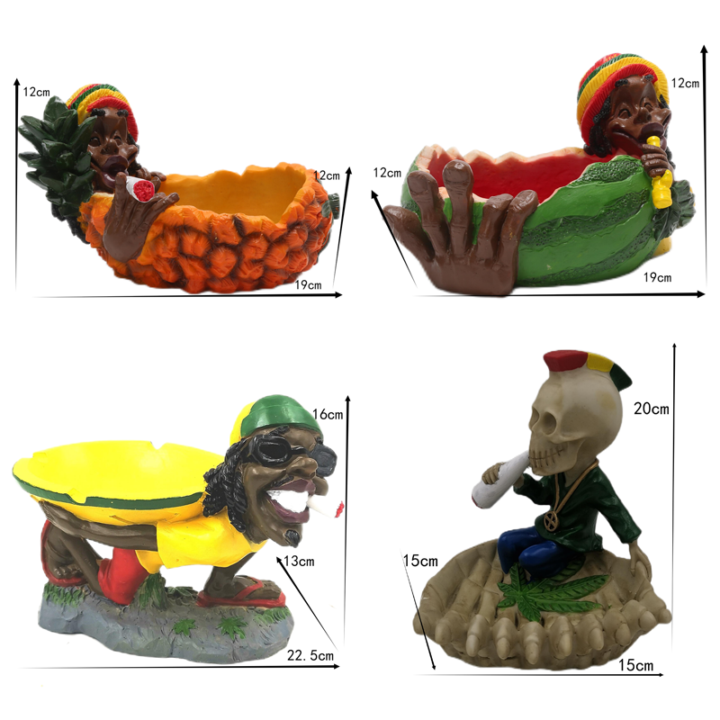 Bob Marley Smoking Ashtray Middle Size 24cm OEM Good Quality