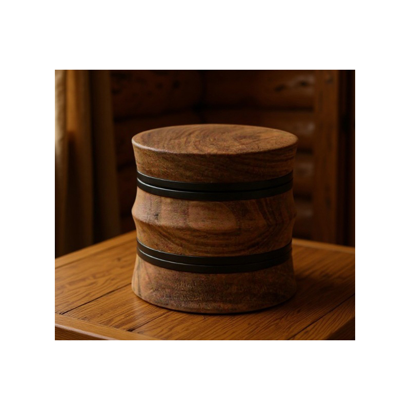 65mm wooden herb grinder