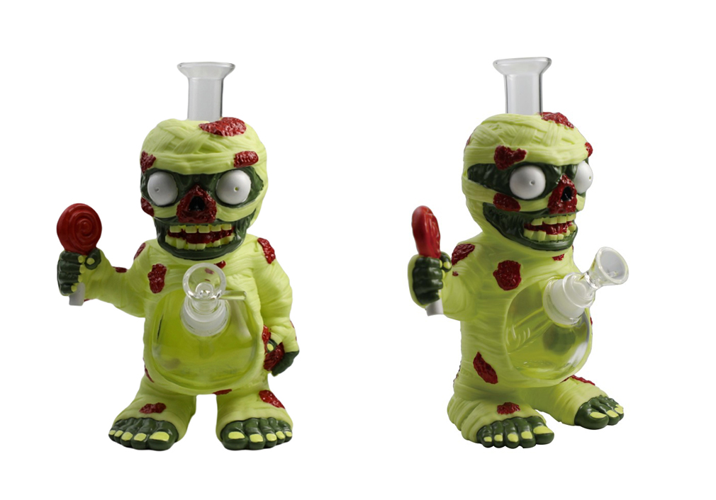 1010_706Cartoon Glass Smoking Bong Glass Bowl Smoking Water Pipe Tobacco Smoking Accessories