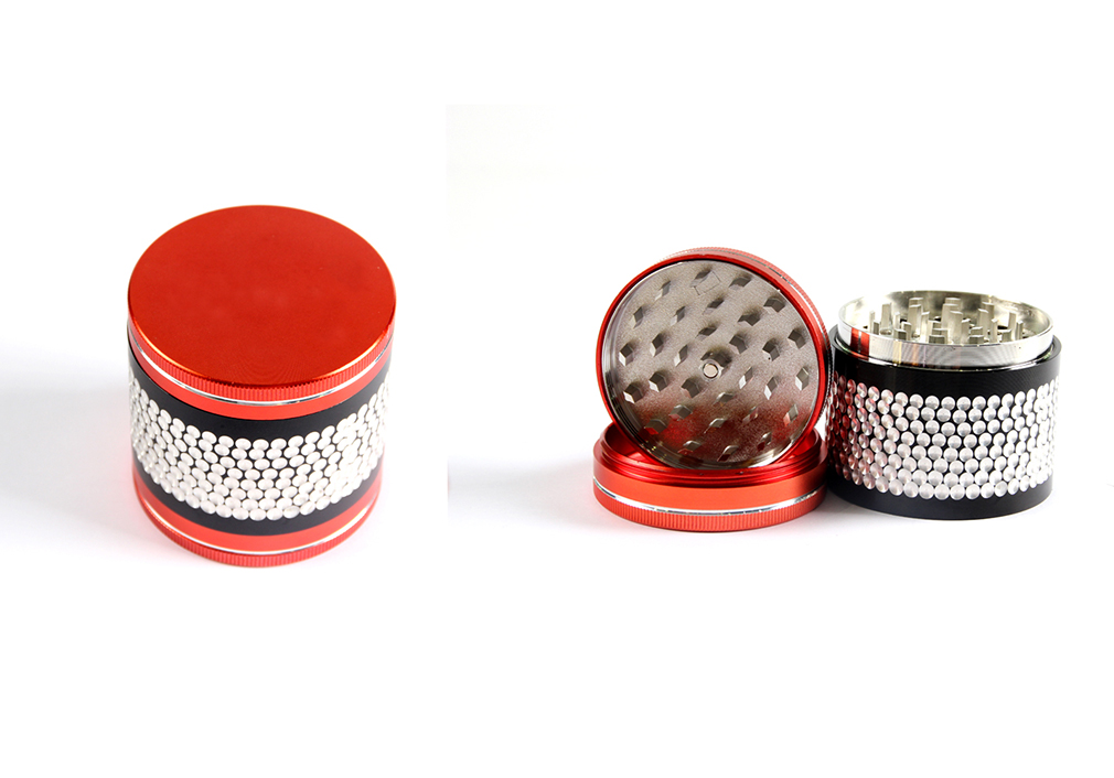 1010_70661MM Herb Grinder 4 Parts Zinc&Aluminium Weed/Tobacco Grinder Smoking Accessories